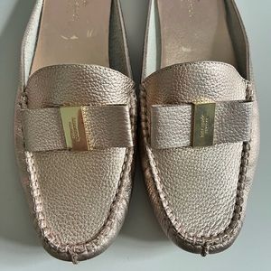 Rose Gold Kate Spade mules size 9
